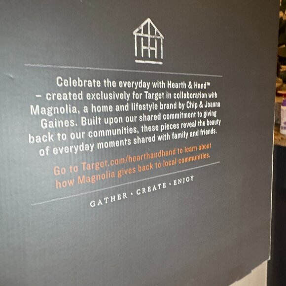 Hearth & Hand with Magnolia Brass Leaf Christmas Wreath Antique Finish NWT - Picture 6 of 10